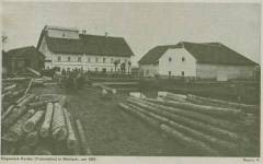 Sägewerk in Weilach um 1927